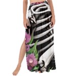 Gothic Floral Skeletons Maxi Chiffon Tie-Up Sarong