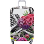 Gothic Floral Skeletons Luggage Cover (Large)