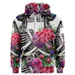 Gothic Floral Skeletons Men s Overhead Hoodie