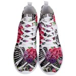 Gothic Floral Skeletons Men s Lightweight High Top Sneakers