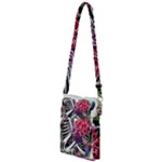 Gothic Floral Skeletons Multi Function Travel Bag