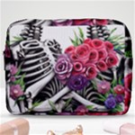 Gothic Floral Skeletons Make Up Pouch (Large)