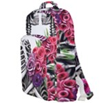 Gothic Floral Skeletons Double Compartment Backpack