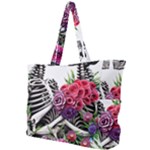 Gothic Floral Skeletons Simple Shoulder Bag