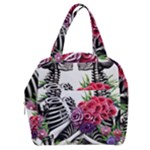 Gothic Floral Skeletons Boxy Hand Bag