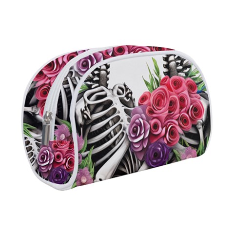 Gothic Floral Skeletons Make Up Case (Small) from ArtsNow.com