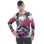 Gothic Floral Skeletons Men s Pique Long Sleeve Tee