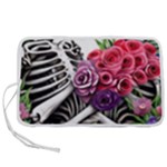 Gothic Floral Skeletons Pen Storage Case (M)