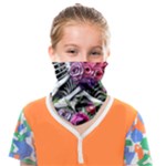 Gothic Floral Skeletons Face Covering Bandana (Kids)