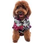 Gothic Floral Skeletons Dog Coat