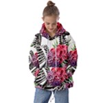 Gothic Floral Skeletons Kids  Oversized Hoodie