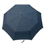 Blue Diamonds Motif Fancy Pattern Design Folding Umbrellas