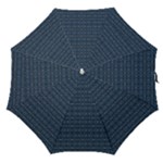 Blue Diamonds Motif Fancy Pattern Design Straight Umbrellas