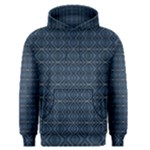 Blue Diamonds Motif Fancy Pattern Design Men s Core Hoodie