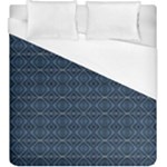 Blue Diamonds Motif Fancy Pattern Design Duvet Cover (King Size)