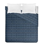 Blue Diamonds Motif Fancy Pattern Design Duvet Cover Double Side (Full/ Double Size)