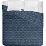 Blue Diamonds Motif Fancy Pattern Design Duvet Cover Double Side (King Size)