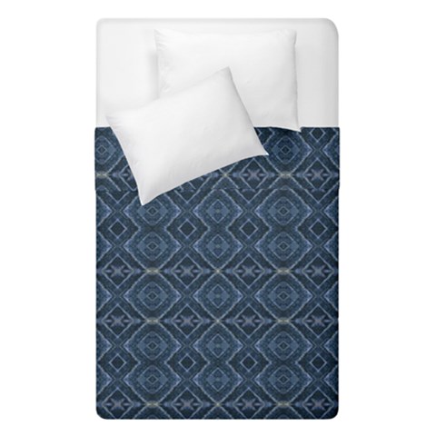 Blue Diamonds Motif Fancy Pattern Design Duvet Cover Double Side (Single Size) from ArtsNow.com