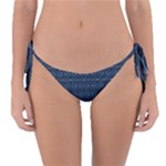 Blue Diamonds Motif Fancy Pattern Design Reversible Bikini Bottoms