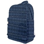 Blue Diamonds Motif Fancy Pattern Design Classic Backpack