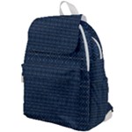 Blue Diamonds Motif Fancy Pattern Design Top Flap Backpack