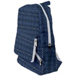 Blue Diamonds Motif Fancy Pattern Design Travelers  Backpack