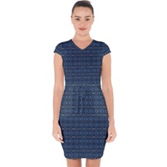 Capsleeve Drawstring Dress  