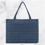 Blue Diamonds Motif Fancy Pattern Design Medium Tote Bag