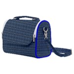 Blue Diamonds Motif Fancy Pattern Design Satchel Shoulder Bag