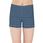 Blue Diamonds Motif Fancy Pattern Design Kids  Sports Shorts
