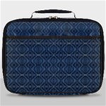 Blue Diamonds Motif Fancy Pattern Design Full Print Lunch Bag