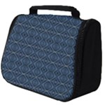 Blue Diamonds Motif Fancy Pattern Design Full Print Travel Pouch (Big)