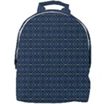 Blue Diamonds Motif Fancy Pattern Design Mini Full Print Backpack