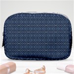 Blue Diamonds Motif Fancy Pattern Design Make Up Pouch (Small)