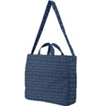 Blue Diamonds Motif Fancy Pattern Design Square Shoulder Tote Bag