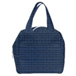 Blue Diamonds Motif Fancy Pattern Design Boxy Hand Bag