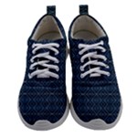 Blue Diamonds Motif Fancy Pattern Design Women Athletic Shoes