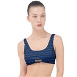 Blue Diamonds Motif Fancy Pattern Design The Little Details Bikini Top