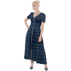 Button Up Short Sleeve Maxi Dress 