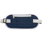 Blue Diamonds Motif Fancy Pattern Design Rounded Waist Pouch