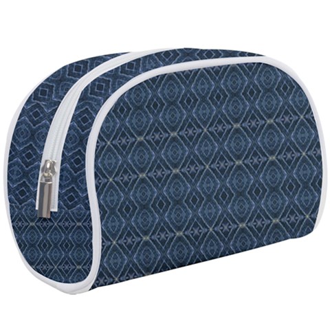 Blue Diamonds Motif Fancy Pattern Design Make Up Case (Large) from ArtsNow.com