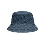 Blue Diamonds Motif Fancy Pattern Design Bucket Hat (Kids)