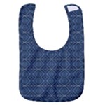 Blue Diamonds Motif Fancy Pattern Design Baby Bib