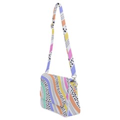 Shoulder Bag with Back Zipper 