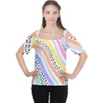 Background Abstract Wallpaper Cutout Shoulder Tee