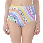 Background Abstract Wallpaper Classic High-Waist Bikini Bottoms