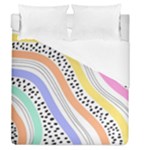 Background Abstract Wallpaper Duvet Cover (Queen Size)