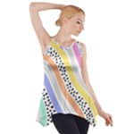 Background Abstract Wallpaper Side Drop Tank Tunic