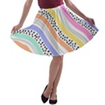 Background Abstract Wallpaper A-line Skater Skirt