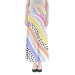 Background Abstract Wallpaper Full Length Maxi Skirt